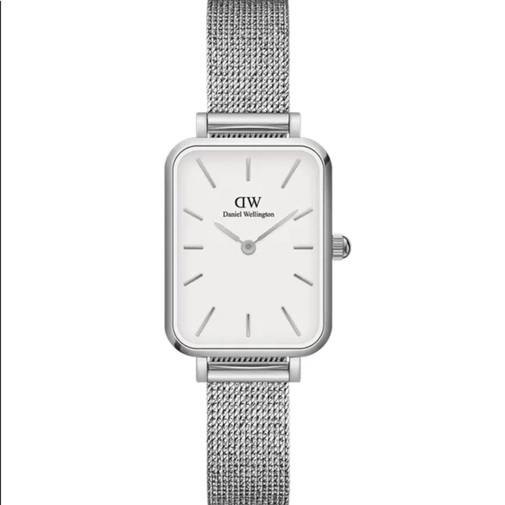 Daniel wellington Quadra in silver mesh